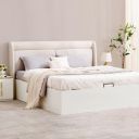 Home Centre | Senorita Shyla | King Bed with Hydraulic Storage | White | 78 x 72 | 1 Year Warranty...