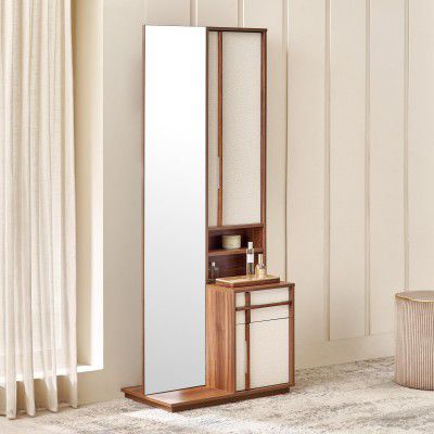 [Extra ₹8000 OFF] Home Centre | Shoji Dressing Table with Mirror | Engineered Wood | Brown | 1 Year Warranty