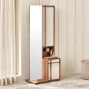 [Extra ₹8000 OFF] Home Centre | Shoji Dressing Table with Mirror | Engineered Wood | Brown | 1 Year Warranty...