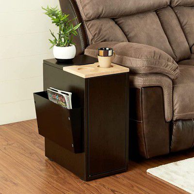 Home Centre Titus Brown Engineered Wood End Table