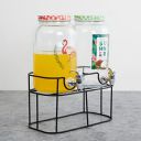 Home Centre Glass Dispenser with Stand - 3L - Set of 2...
