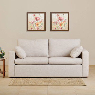 Home Centre Urban Fabric 3-Seater Sofa - Beige