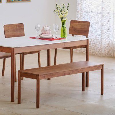 Home Centre Urban Wood Dining Bench Applewood Color