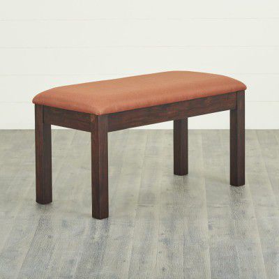 Home Centre Veda Sage Sheesham Wood Small Dining Bench, Teak, 35 * 16 * 17 Inches (VEDA-SAGE Small Bench)