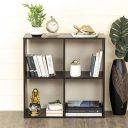 Home Centre Engineered Wood Helios Arvis Vargus 4-Shelf Divider (Oak Chocolate)...