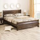Home Centre Wooden Finish MDF Platform Bed Without Storage - (Brown, King Size)...
