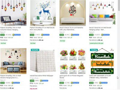 Home Decor Carnival Wall Stickers Starts ₹40