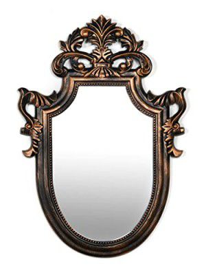 @home by Nilkamal Emphora Mirror Brown & Gold