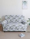 @Home by Nilkamal Floral Elegance Fitted 2 Seater Sofa Cover Off White & Multicolor...