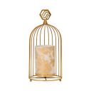 @home Hurrican Allure Cage Candles Holder -Gold...