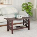 @home Lucius Coffee Table | Center Table/CoffeeTable/Tea Table for Living Room| Knock Down|Dark Cappuccino...