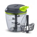 Home Puff 900ml Fruit & Vegetable Chopper for Kitchen, 6 Stainless Steel Blades, Unbreakable Food-Grade Plastic, Anti-Slip Base, Free Curd/Cream Whipper, Egg Beater, Made in India, with Warranty...