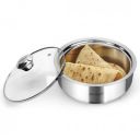 Home Puff Fresh Roti Server Pot with Glass Lid...