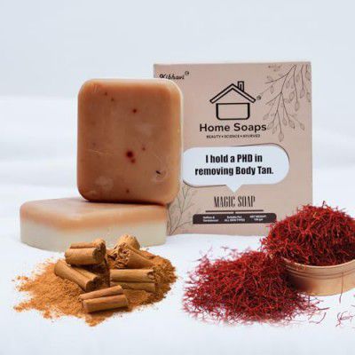 Home Soaps Sandalwood & Saffron Magic Soaps For Bath (100 Gms)