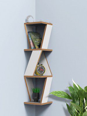 Home Sparkle Triangular Corner Wall Shelf MDF Wall 