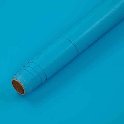 HOME13™ Glossy Wallpaper Peel & Stick Contact Paper Decorative Self Adhesive Vinyl Wallpaper for Kitchen Cabinet Furniture Countertop Waterproof (24inches By 168inches, Dark Sky Blue Glossy Wallpaper)