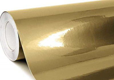 HOME13™ Mirror Gold Chrome Vinyl Wrap Car DIY Wrap Sheet Roll Film Sticker Decal Rated for Automotive Use (24 x 50)