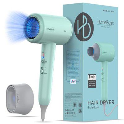 HOMEBASIC 2400W Fast Hair Dryer with Cool & Hot Settings| High-Speed Blow Dryer 3 Speeds, 20,000 RPM Motor