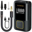 HOMEBASIC 2X Fast Tyre Inflator for Car & Bike, Bicycle, Ball, Power Bank...