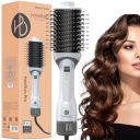 HOMEBASIC Professional 1200W Hair Straightener Volumizer/Brush-Comb/Blow Dryer/Curler| 360° Airflow, 1 Cool & 3 Heat Settings| One Step Styler for Shiny Smooth Frizz Free Hair| Overheat Protection...
