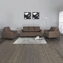 Home Centre Allen Brown Fabric 3+2+1 Seater Sofa Set...