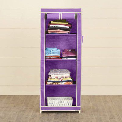 Home Centre Helios Collapsible One-Door Wardrobe with Four Shelves