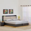 Home Centre Kiro Engineered Wood Queen Bed with Hydraulic Storage - 156x199cm...