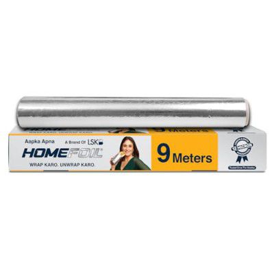 HOMEFOIL 9 M Embossed Aluminium Foil | 12 Micron Thickness (Pack of 1)