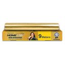 HOMEFOIL 9 Meter Golden Embossed Converted Aluminium Foil | 12 Micron Thickness...