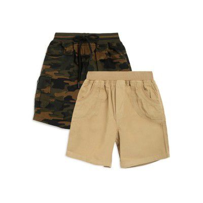 HOMEGROWN Boys Combo Cotton Shorts