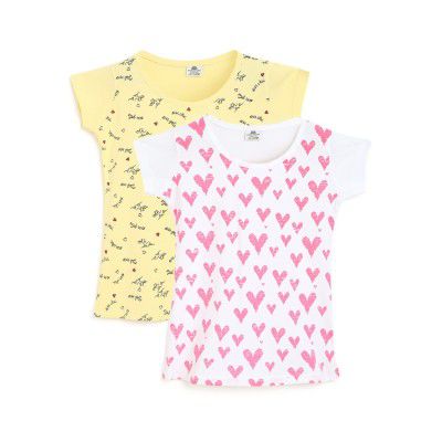 HOMEGROWN Girls Cotton Blend Combo Tops