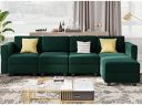 Homeify Skyler 5 Seater Sectional Sofa Set for Living Room Fabric 5 Seater Sofa  (Finish Color - Green, DIY(Do-It-Yourself))...