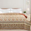 HOMEKART Ultrasonic 280tc All Season Supersoft King Size bedcover/Rajaai Quilted Bedspread Ac Blanket 220 x 230 Cm, Beige & White...