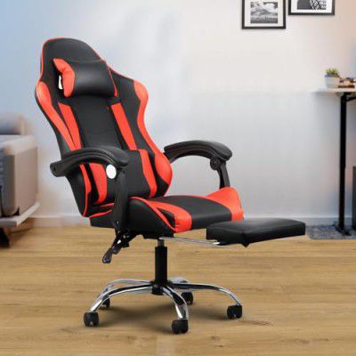 Homeland Design your Heritage Gaming Chair YG-7006 Office Chair PC Chair with Ergonomics Lumbar Support, Racing Style PU Leather High Back Adjustable Swivel Task Chair (Black & Red)