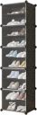 Homeland Portable Shoe Rack - 10-Black Portable Shoe Rack Organizer 30 Pair Tower...