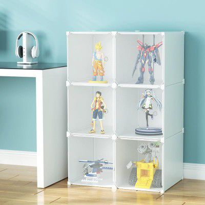 Homeland Standing Shelf Rack for Storage Multipurpose | (6-SHELF-6-DOOR, White)