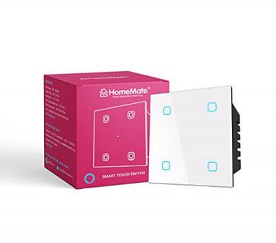 HomeMate Wi-Fi Smart 4 Gang Touch Switch