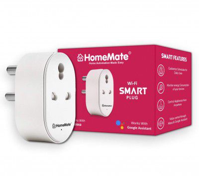 HomeMate WiFi Smart Plug Socket 16A (Type D - 16A, Pack of 1)