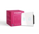 HomeMate® WiFi+BLE 2-Way 2 Gang Touch Switch | No Hub Required | Dry Contact Switch | Home Automation | Compatible with Alexa and Google Home (1, White)...