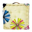 Homerz Polyester Designer Floor Cushion, 16 X 16 Inch Size, Durable and Soft (Prya_Seatpad), Multicolor...