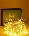 Homesake® 36 Feet Long 40 LED Power Pixel Serial String light Fairy Lights (Pack of 1 Warm White)...