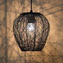 Homesake Hanging Light, Home Decor Items Wire Mesh, Ceiling Light (Black) Pack of 1...