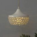 Homesake Hanging White Steel Wire Mesh Pendant, Hanging Light, lamp...