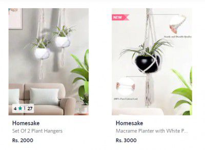 Homesake Planters at 80% off