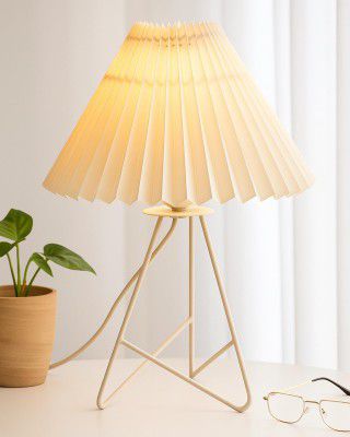 Homesake®Retro Down to The Wire Metal Table Lamp (Off-White)