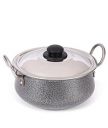 HOMETALES Aluminium Cookware Handi (20cm), Capacity 2200ml, Hammertone Finish...