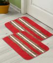 HOMETALES Anti Skid Tufted Rectangular BathMat (Pack of 2)...