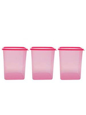HOMETALES Multi-Purpose Plastic PP Storage Jar and Container, Pack of 4, 1500 ml Each, Blue Lid | BPA Free | Air Tight | Food Safe | Refrigerator Safe, Containers for Storing