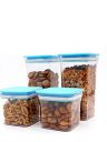 HOMETALES Multipurpose PET Container 1100mlx2, 550mlx2, Light Blue (4U)...