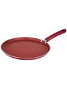 HOMETALES Premium Non-Stick Flat Tawa 26cm(Dia) 3mm Thick, Metalic Red...